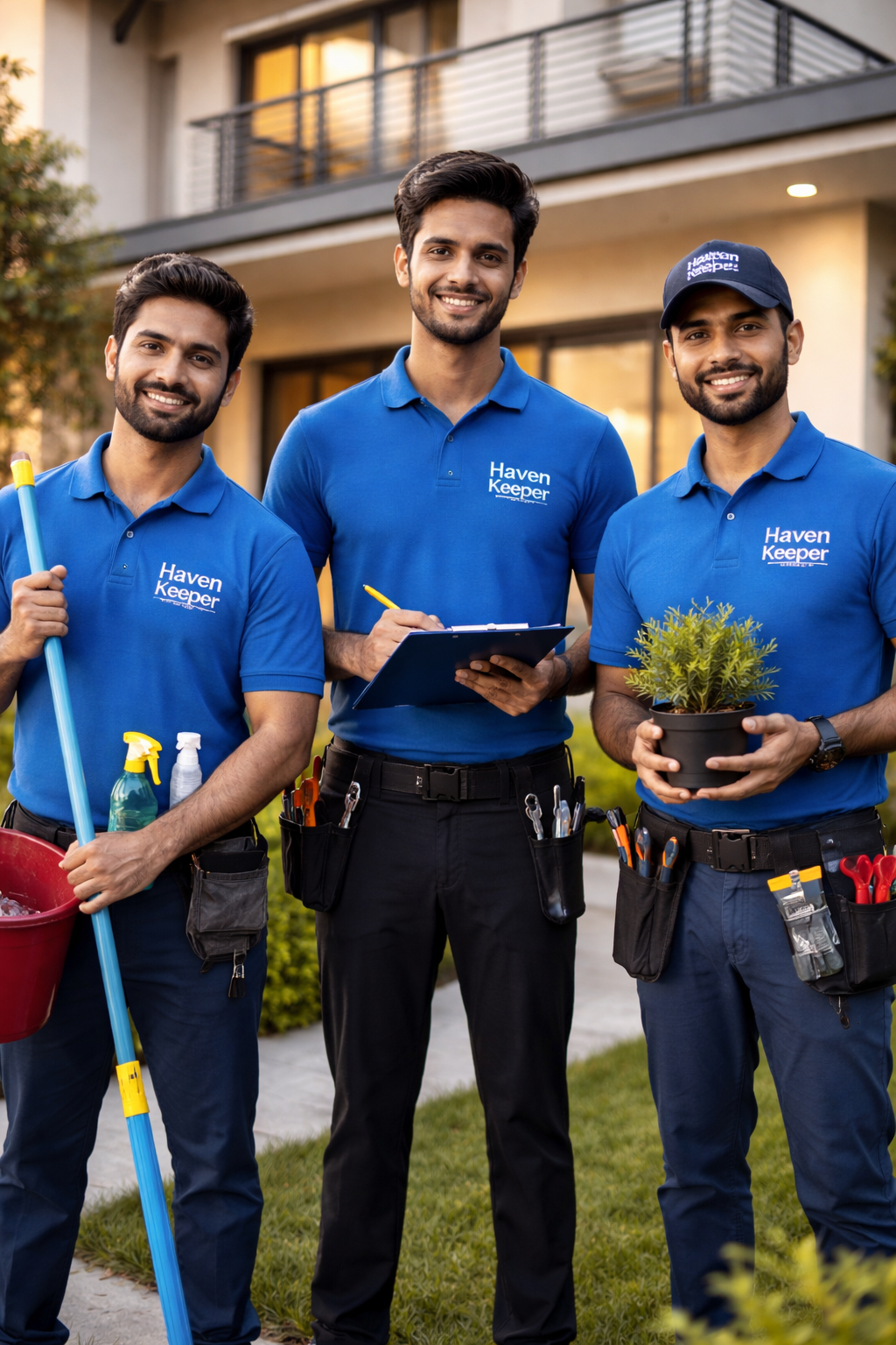 Professional painter working on home walls